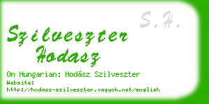 szilveszter hodasz business card